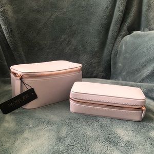 Elegant Purple Jewelry and Makeup Travel Boxes